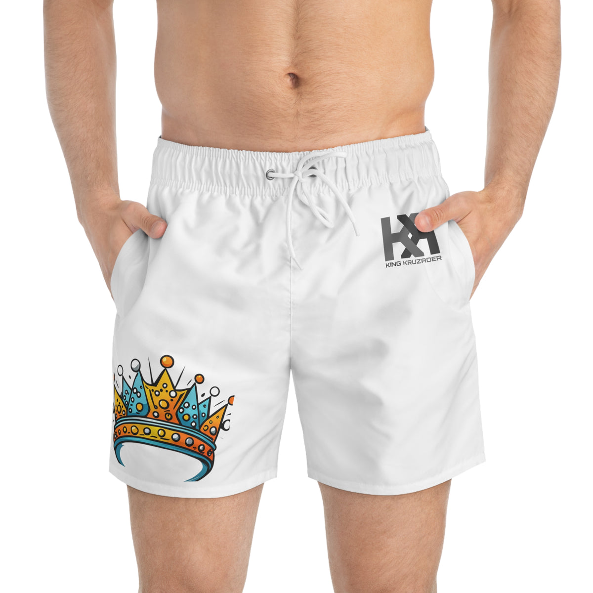 King Kruzader Merch - Crown Jewels Swim Trunks (AOP)
