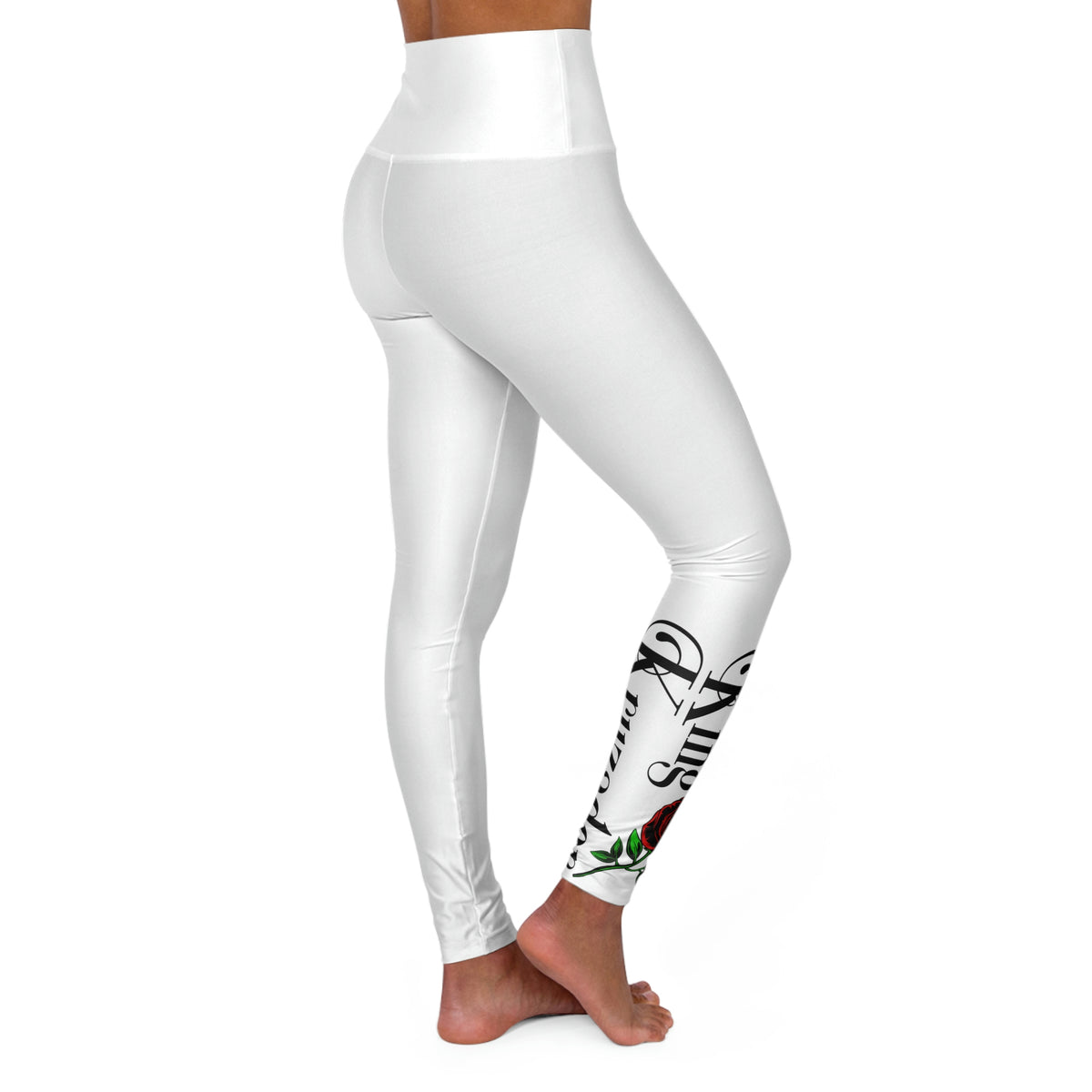 Rose for a Queen Series by King Kruzader - High Waisted Yoga Leggings