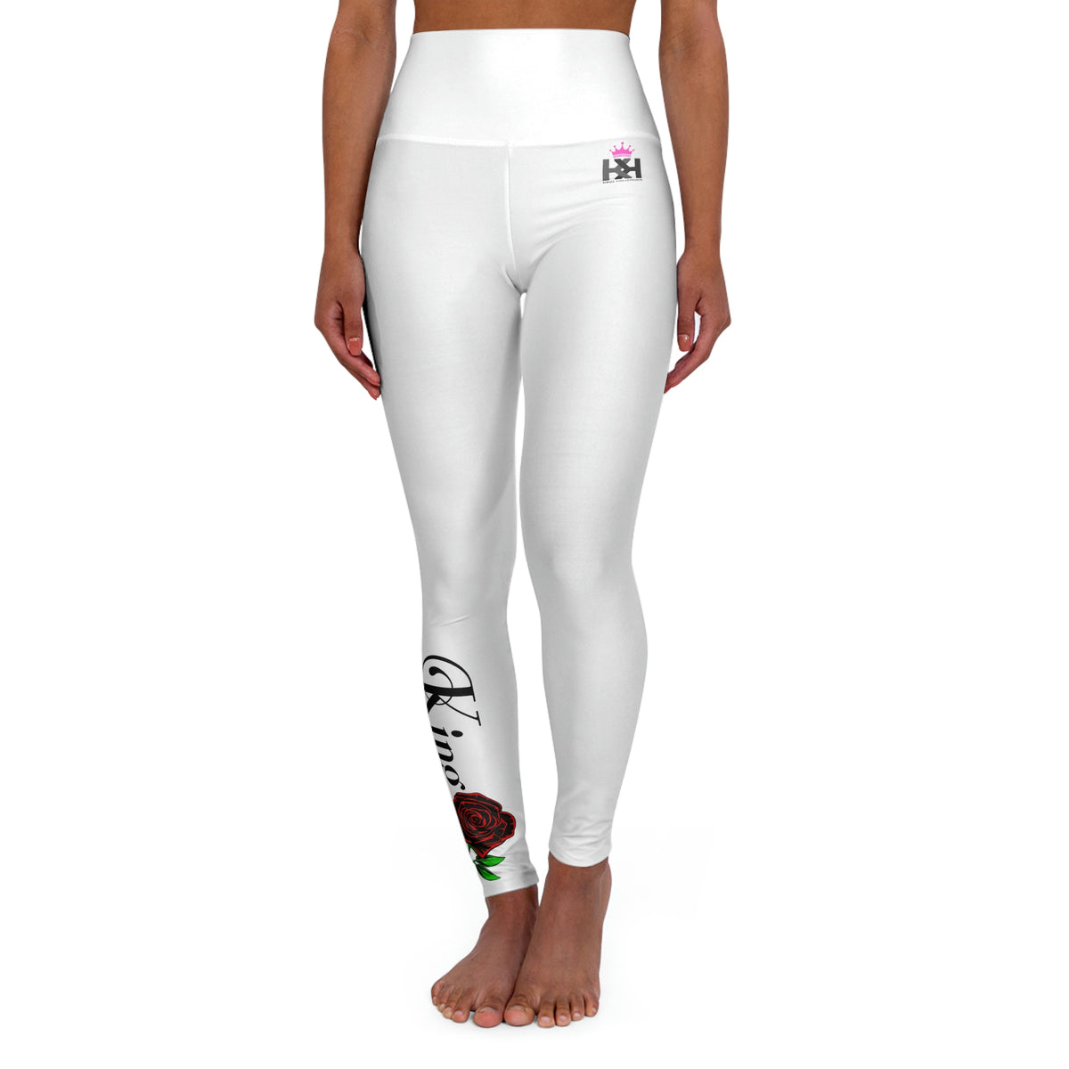Rose for a Queen Series by King Kruzader - High Waisted Yoga Leggings