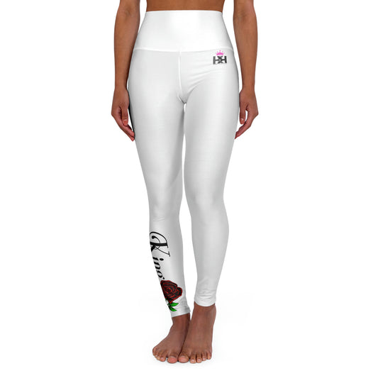Rose for a Queen Series by King Kruzader - High Waisted Yoga Leggings